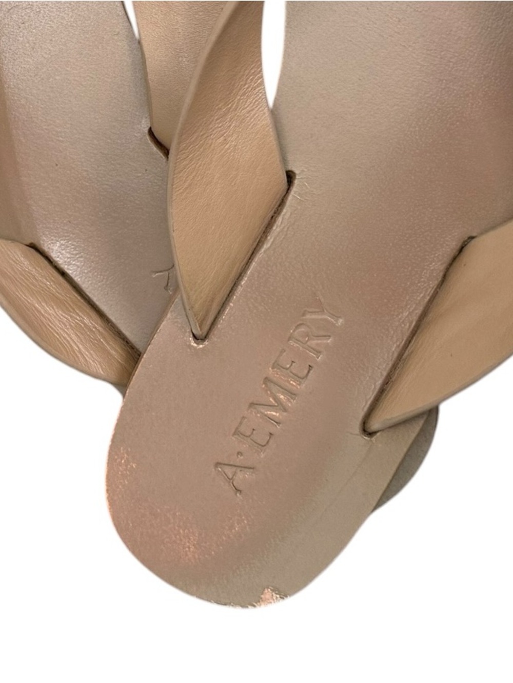 A.EMERY Kinto Leather Flip Flop - tan/Brown, Size 8.5 - Picture 8 of 16